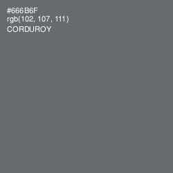 #666B6F - Corduroy Color Image