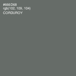 #666D68 - Corduroy Color Image