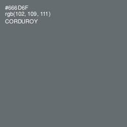 #666D6F - Corduroy Color Image