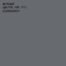 #676A6F - Corduroy Color Image