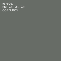 #676C67 - Corduroy Color Image