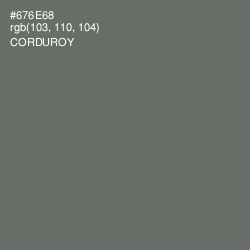 #676E68 - Corduroy Color Image