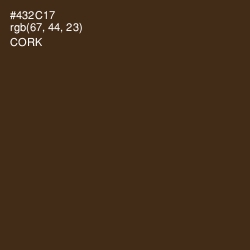 #432C17 - Cork Color Image