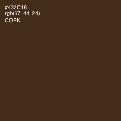 #432C18 - Cork Color Image