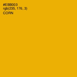 #EBB003 - Corn Color Image