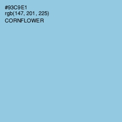 #93C9E1 - Cornflower Color Image