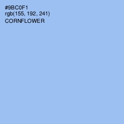 #9BC0F1 - Cornflower Color Image