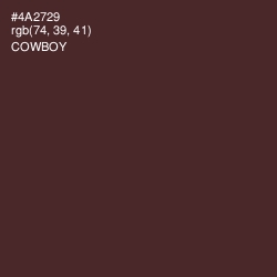 #4A2729 - Cowboy Color Image