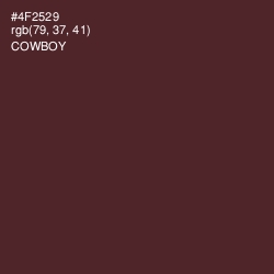#4F2529 - Cowboy Color Image