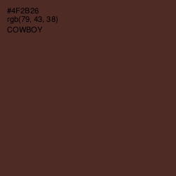 #4F2B26 - Cowboy Color Image