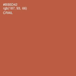 #BB5D42 - Crail Color Image