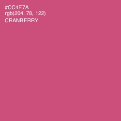 #CC4E7A - Cranberry Color Image