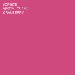 #CF497E - Cranberry Color Image