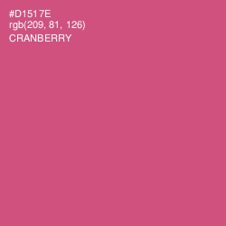 #D1517E - Cranberry Color Image