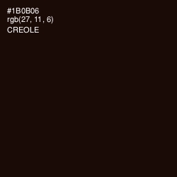 #1B0B06 - Creole Color Image