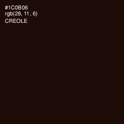 #1C0B06 - Creole Color Image