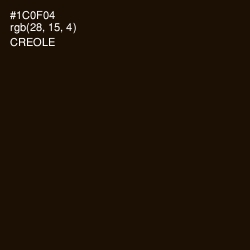 #1C0F04 - Creole Color Image