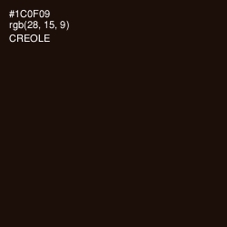 #1C0F09 - Creole Color Image
