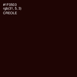 #1F0503 - Creole Color Image
