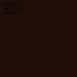 #1F0D07 - Creole Color Image