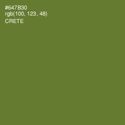#647B30 - Crete Color Image