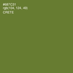 #687C31 - Crete Color Image
