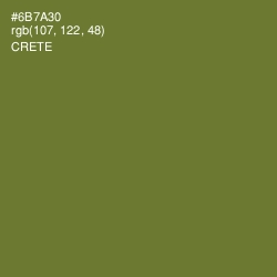 #6B7A30 - Crete Color Image