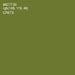 #6C7730 - Crete Color Image