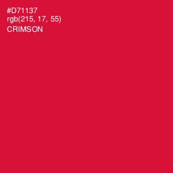 #D71137 - Crimson Color Image