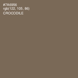 #7A6956 - Crocodile Color Image
