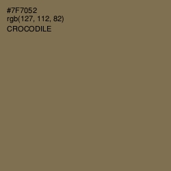 #7F7052 - Crocodile Color Image