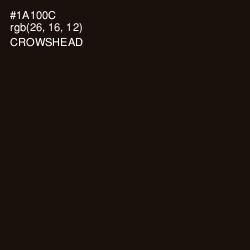 #1A100C - Crowshead Color Image