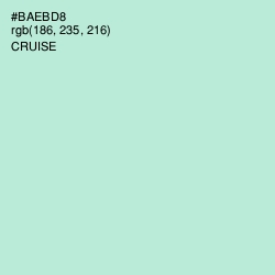 #BAEBD8 - Cruise Color Image