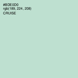 #BDE0D0 - Cruise Color Image