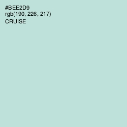 #BEE2D9 - Cruise Color Image