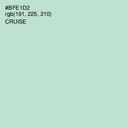 #BFE1D2 - Cruise Color Image