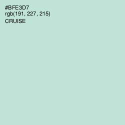 #BFE3D7 - Cruise Color Image