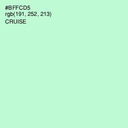#BFFCD5 - Cruise Color Image