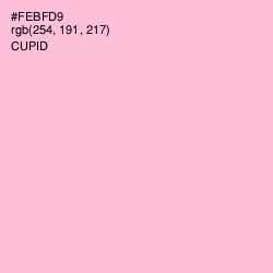#FEBFD9 - Cupid Color Image
