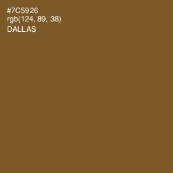 #7C5926 - Dallas Color Image