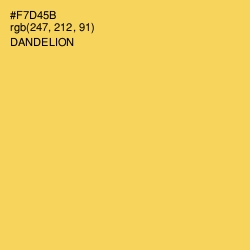 #F7D45B - Dandelion Color Image