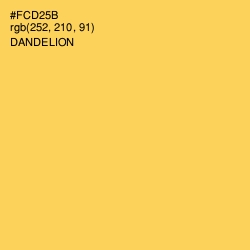 #FCD25B - Dandelion Color Image