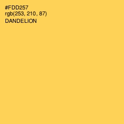 #FDD257 - Dandelion Color Image