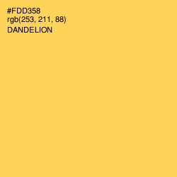 #FDD358 - Dandelion Color Image