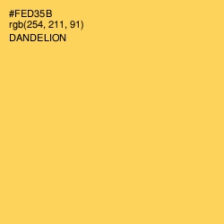 #FED35B - Dandelion Color Image