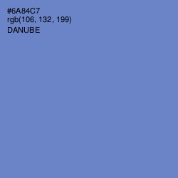#6A84C7 - Danube Color Image