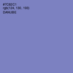 #7C82C1 - Danube Color Image