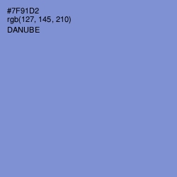 #7F91D2 - Danube Color Image