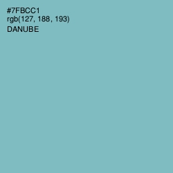 #7FBCC1 - Danube Color Image