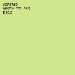 #CFE78D - Deco Color Image